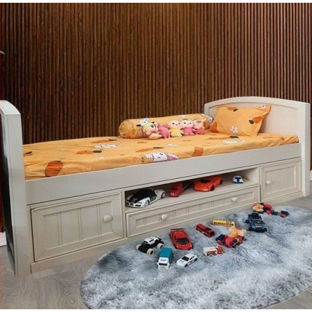 Ellory : Giường Đơn + Ngăn Kéo Lưu Trữ Gẩm Giường